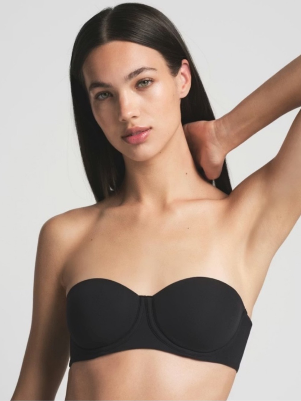 SKIMS Firs Everybody Strapless Bra Onyx NWT 34DD - Picture 2 of 8